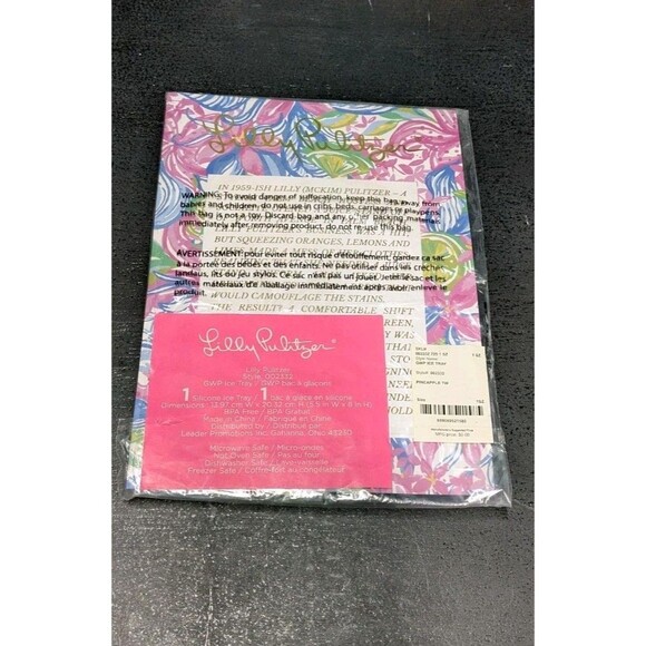 Lilly Pulitzer Pineapple Silicone Mold Tray – Fun Tropical Ice, Candy, Chocolate - Picture 2 of 2